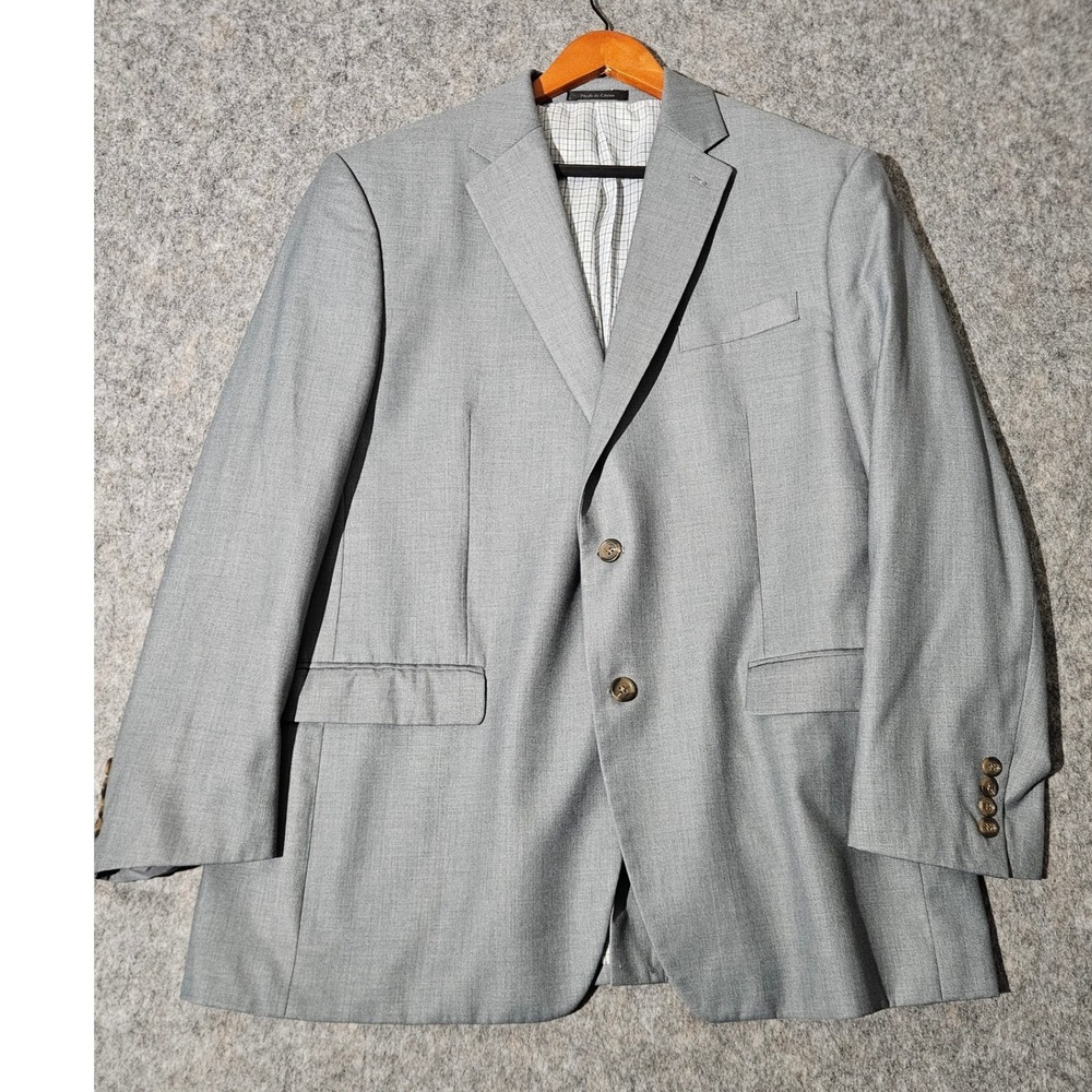 Lauren Ralph Lauren Men's Gray Suit Jacket Blazer 44R Polyester Rayon